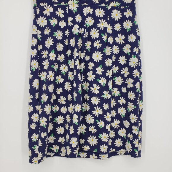 3/$25 501 Old Navy Daisy Floral Dress S Mini Sheath Short Sleeves Navy Blue - Picture 7 of 8